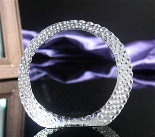 K9 Blank Round Crystal Iceberg