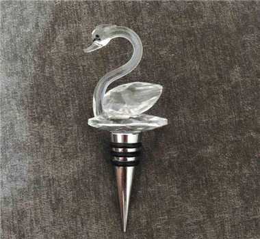 Crystal Swan Bottle Stopper