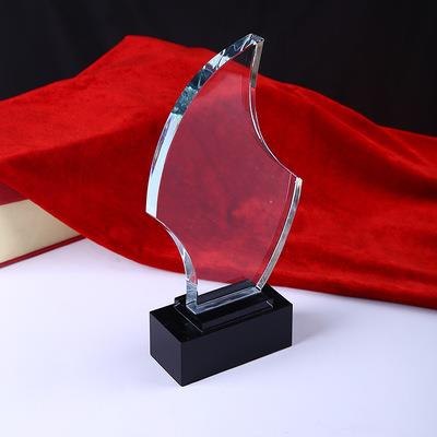 Blank Crystal Blade Awards For Colour Printing Sandblasting Engraving