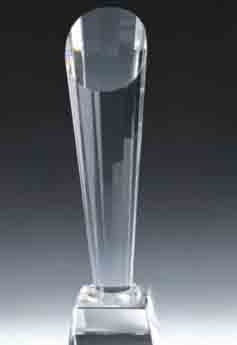 K9 Blank Slanted Crystal Award For Logo Printing
