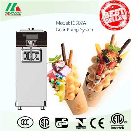 Pump Feed Soft Serve Ice Cream Machine Single Flavor Yogurt Machine