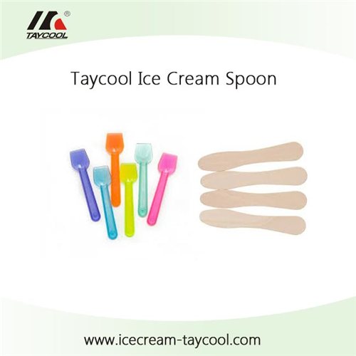 OEM And ODM Acceptable Plastic Disposable Ice Cream Spoon Food Grade