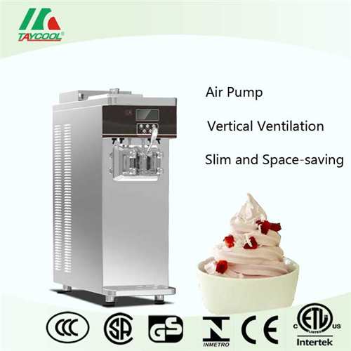 Gear Pump Feed Soft Serve Ice Cream Machine Single Flavor
