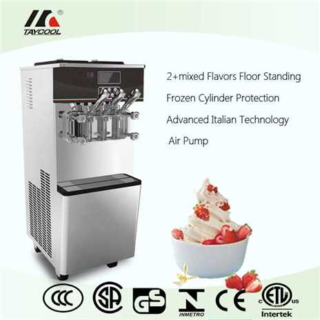 Soft Serve Ice Cream Frozen Yogurt Makers Three Flavors CE ETL