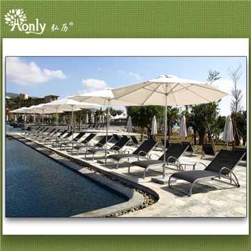 Beach Furniture Folding Bed Chairs with Wheels