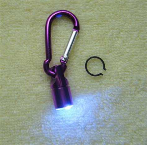 Keychain Flashlight with Mountaineering Buckle Key Buckle