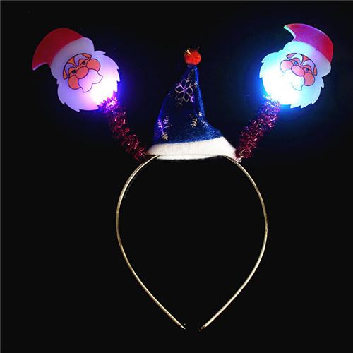 Christmas Snow Man Led Flash Hair Band
