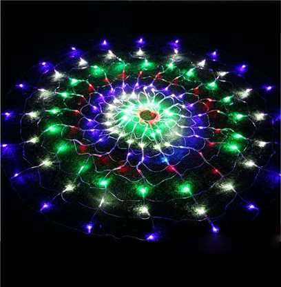 Colorful Net Light Christmas/party/decortaing Led Fishing Net Light Garden Decoration