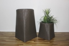 Wicker planter - CH2383C-2BR