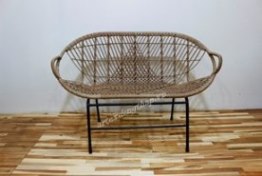 Wicker bench chair-CH3275B-1BR