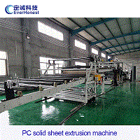 PC solid sheet extrusion line picture