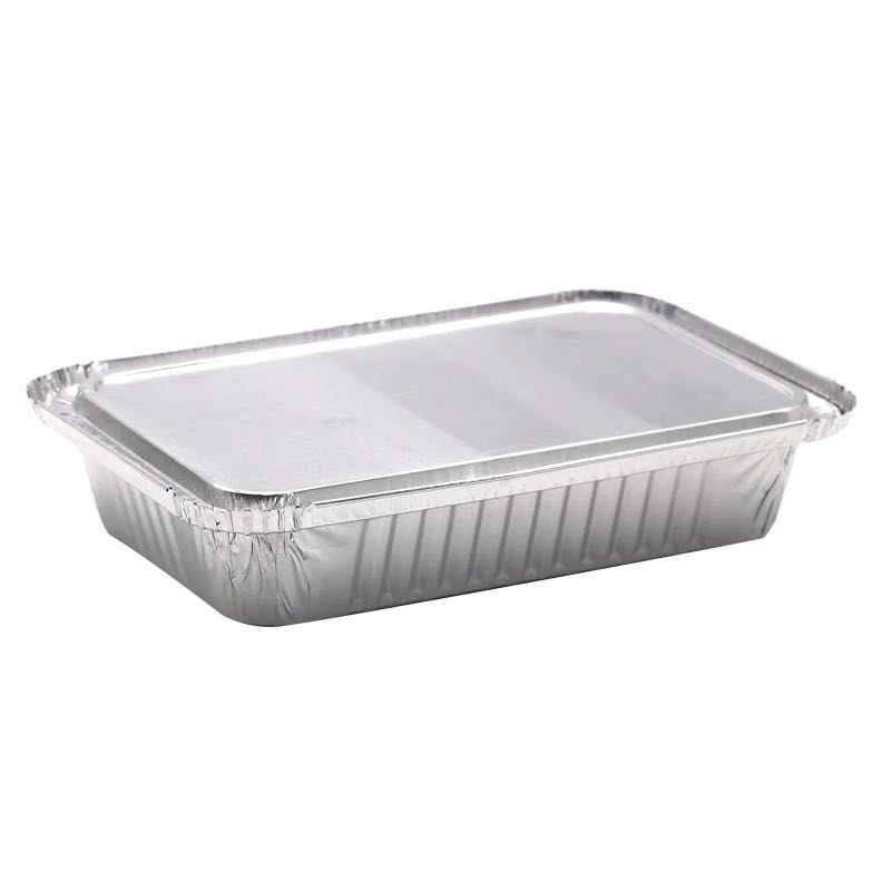 Disposable kitchen use aluminum foil containers