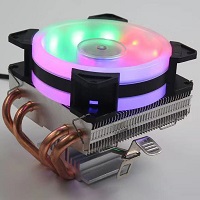 CPU Cooler RGB LED Colorful Air Heatsink New 4 Pipes Univers picture