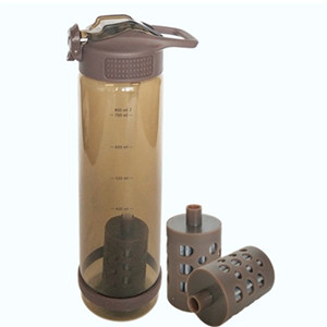 Stylish eco-friendly plastic filter water bottle picture