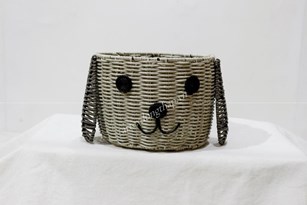 Poly rattan animal basket - CH4093A-1MC