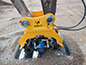 Vibration rammer plate for excavator