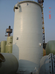 FRP vertical tank chemical storage
