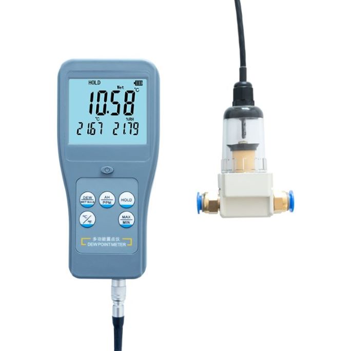 Digital Dew Point Meter with Separate Sensor for Gas