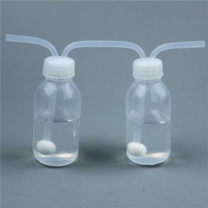 PFA Gas Wash Bottle High-purity Low Blank Value Easy Clean