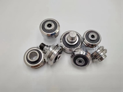 Threaded Track Rollers For Ring Guide with V-Groove
