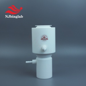 Negative pressure Teflon Buchner funnel suction filtration