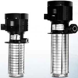 Machine tool coolant pump vertical immersible multistage